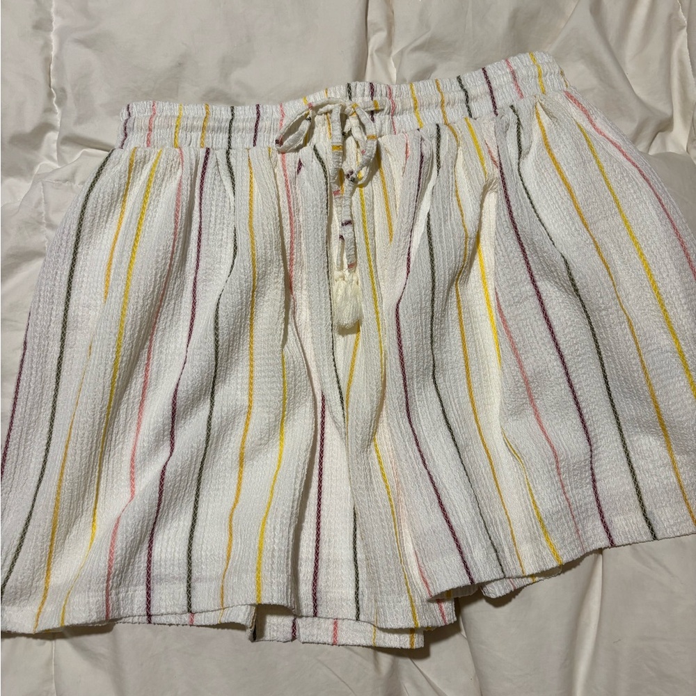Striped Drawstring Shorts
